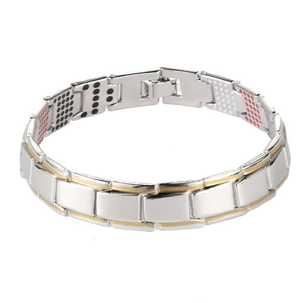 Magnetic Hand Chain Bangle Bracelet Accessories Weight Loss Men Therapy Silvery Magnetic Hand Chain Bangle Bracelet Accessories Weight Loss Men Therapy Silvery